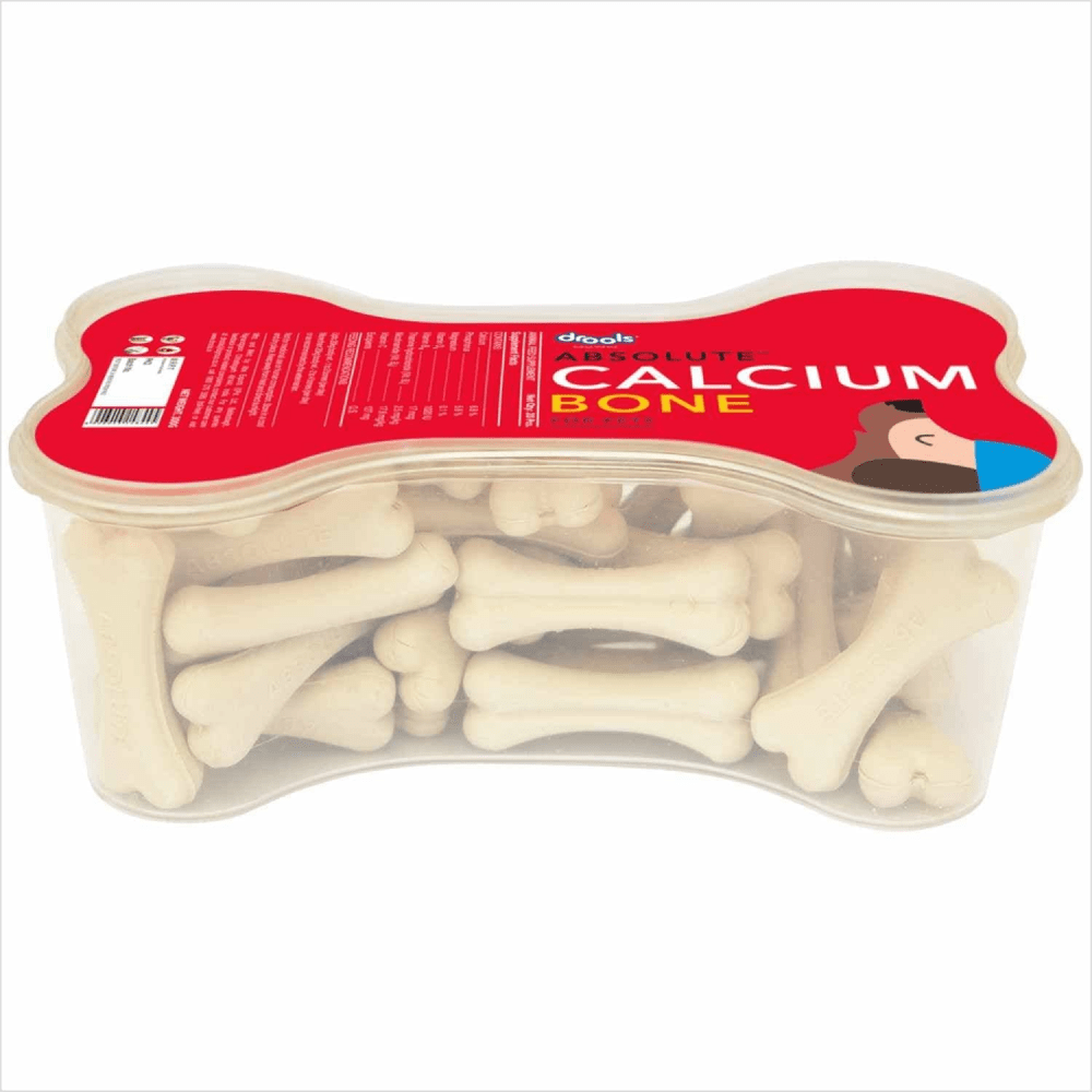 Drools Focus Super Puppy and Absolute Calcium Bone Jar Dog Dry Food Combo (8kg + 600g)