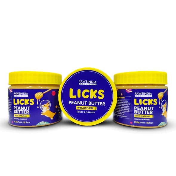 Pawsindia Organics Licks Peanut Butter for Dogs