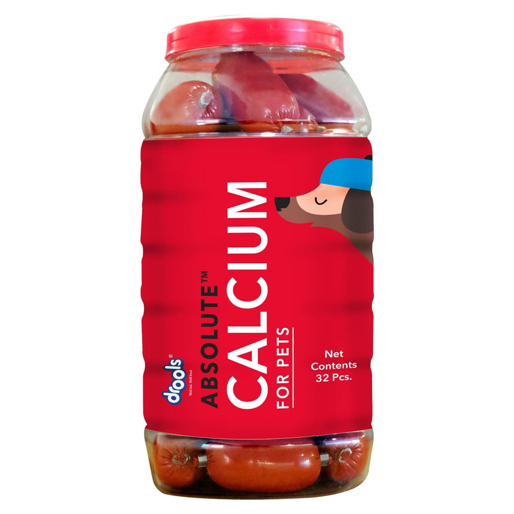 Drools Absolute Calcium Sausage Supplement for Dogs