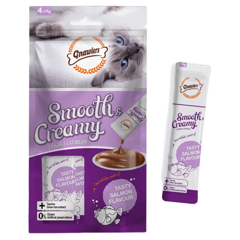 Gnawlers Salmon Flavour Creamy Cat Treats