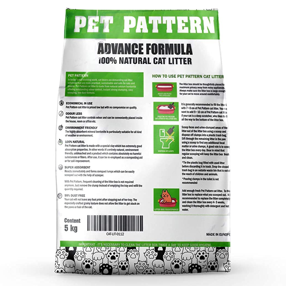 Pet Pattern Natural Clay Scented Quick Clumping Cat Litter