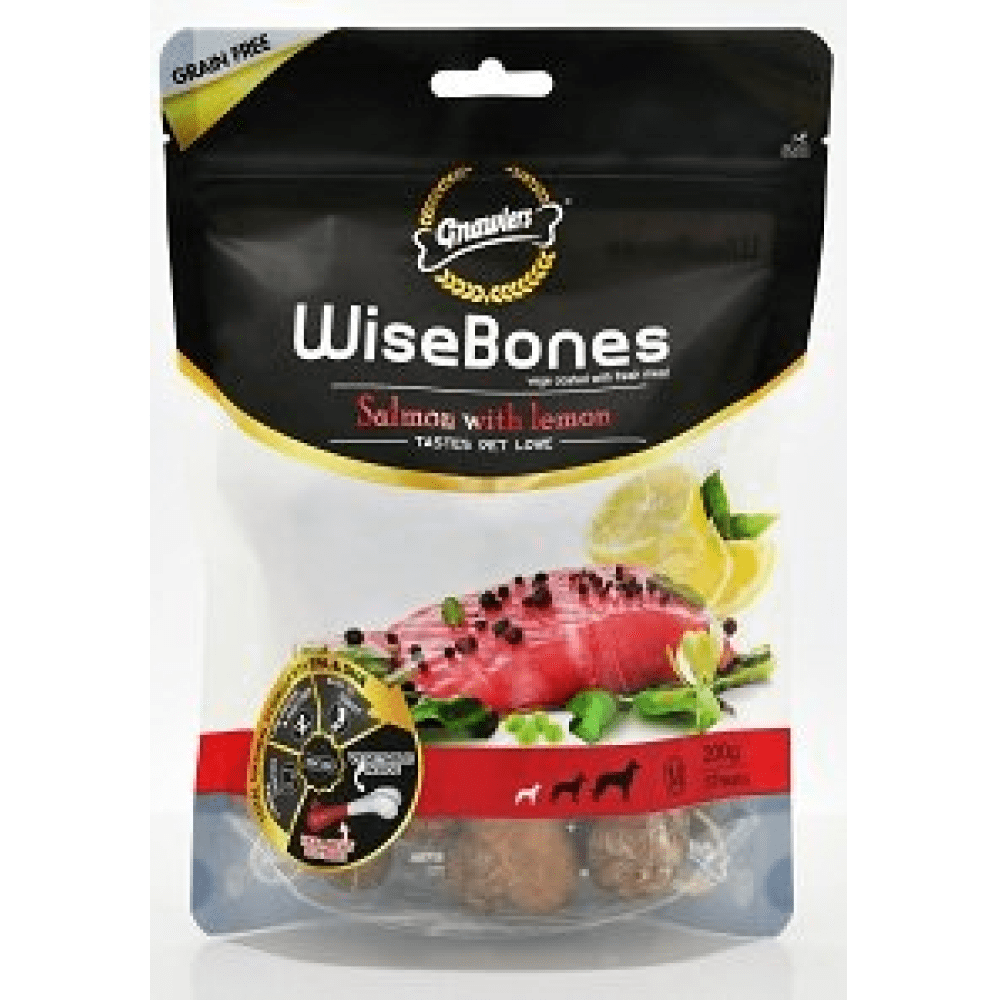 Gnawlers WiseBones Salmon with Lemon Dog Treats