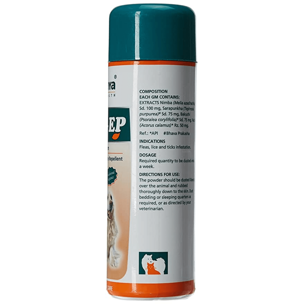 Himalaya Erina EP Flea and Tick Powder for Dogs and Cats