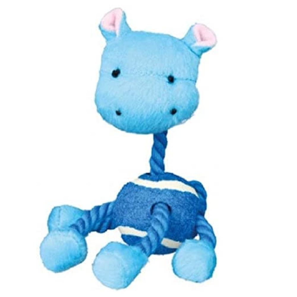 Trixie Animal Figures with Tennis Ball & Rope Toy for Dogs