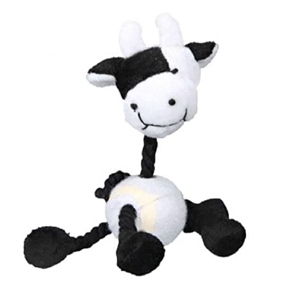 Trixie Animal Figures with Tennis Ball & Rope Toy for Dogs