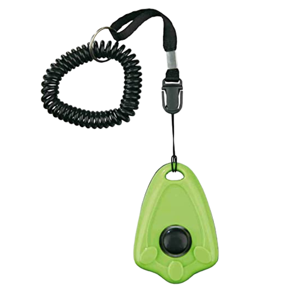 Trixie Clicker with Spiral Wrist Loop Training Aid for Dogs