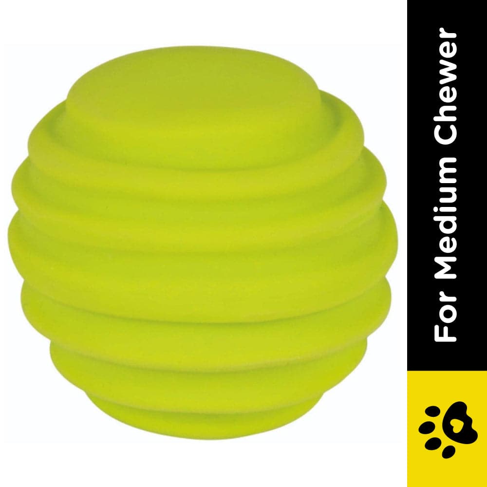 Trixie Latex Flex Ball Toy for Dogs (Yellow)