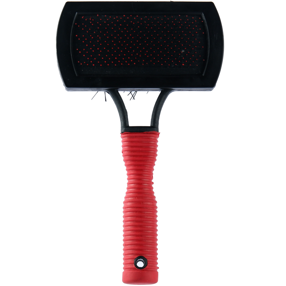 Trixie Soft Brush Double Plastic/Nylon and Metal Bristles for Dogs and Cats (10x17cm)