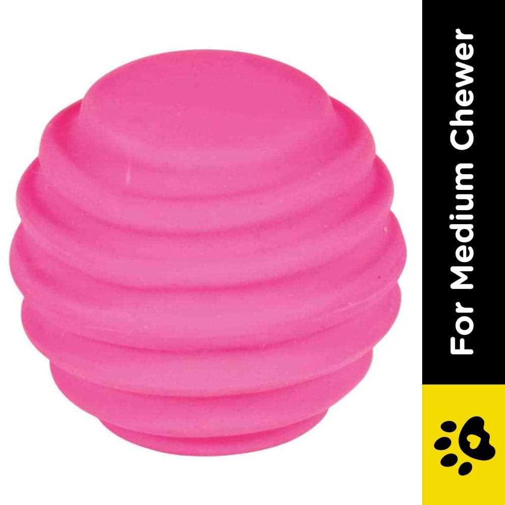 Trixie Latex Flex Ball Toy for Dogs (Pink)