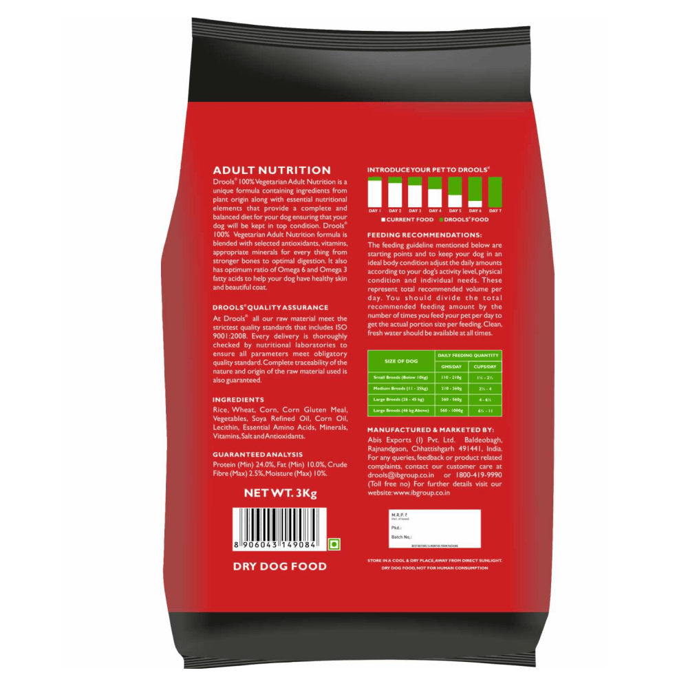 Drools 100% Vegetarian Adult Dog Dry Food