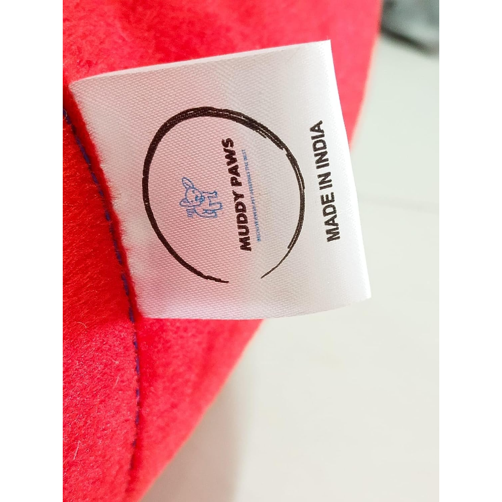 Royal Pets Cart Polyester Reversible Round Shape Bed for Dogs and Cats (Red & Brown)