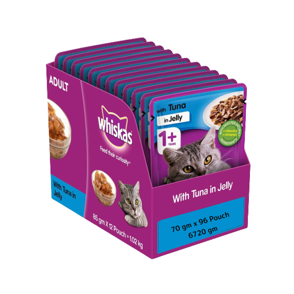 Whiskas Tuna in Jelly Meal Adult Cat Wet Food