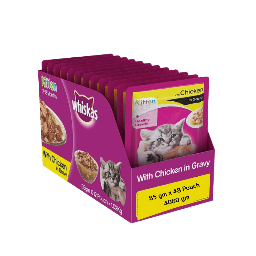 Whiskas Chicken in Gravy Meal Kitten Wet Food