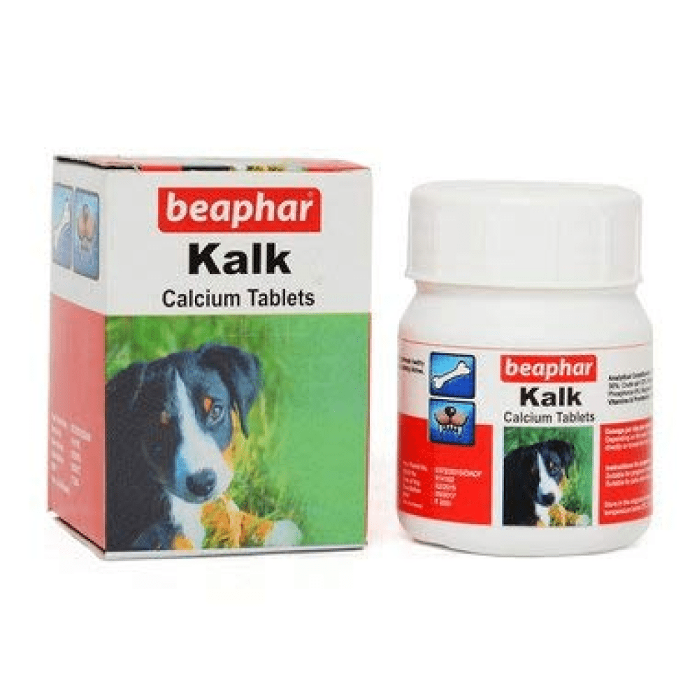 Beaphar Top 10 Multi Vitamin Supplement and Kalk Tablets Supplements for Dogs Combo