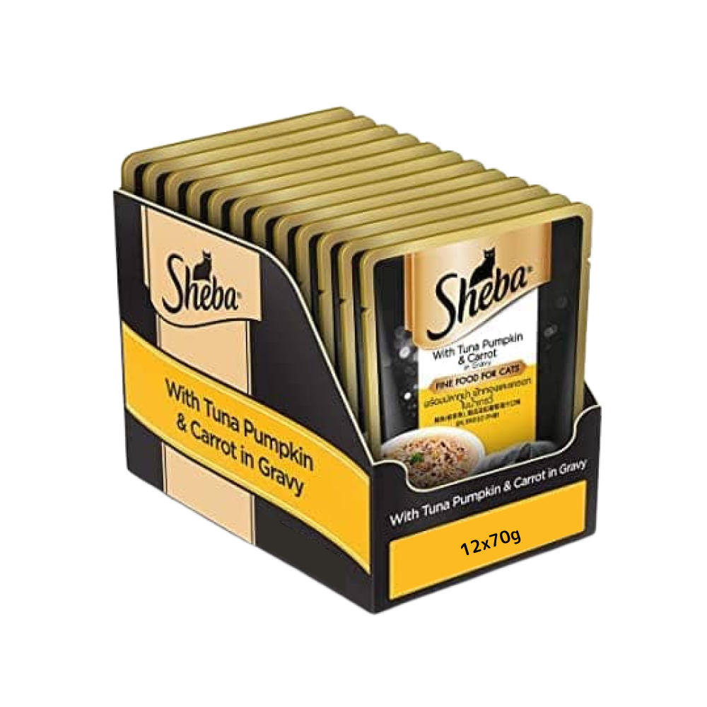 Sheba Tuna Pumpkin & Carrot In Gravy Rich Premium Adult Fine Cat Wet Food