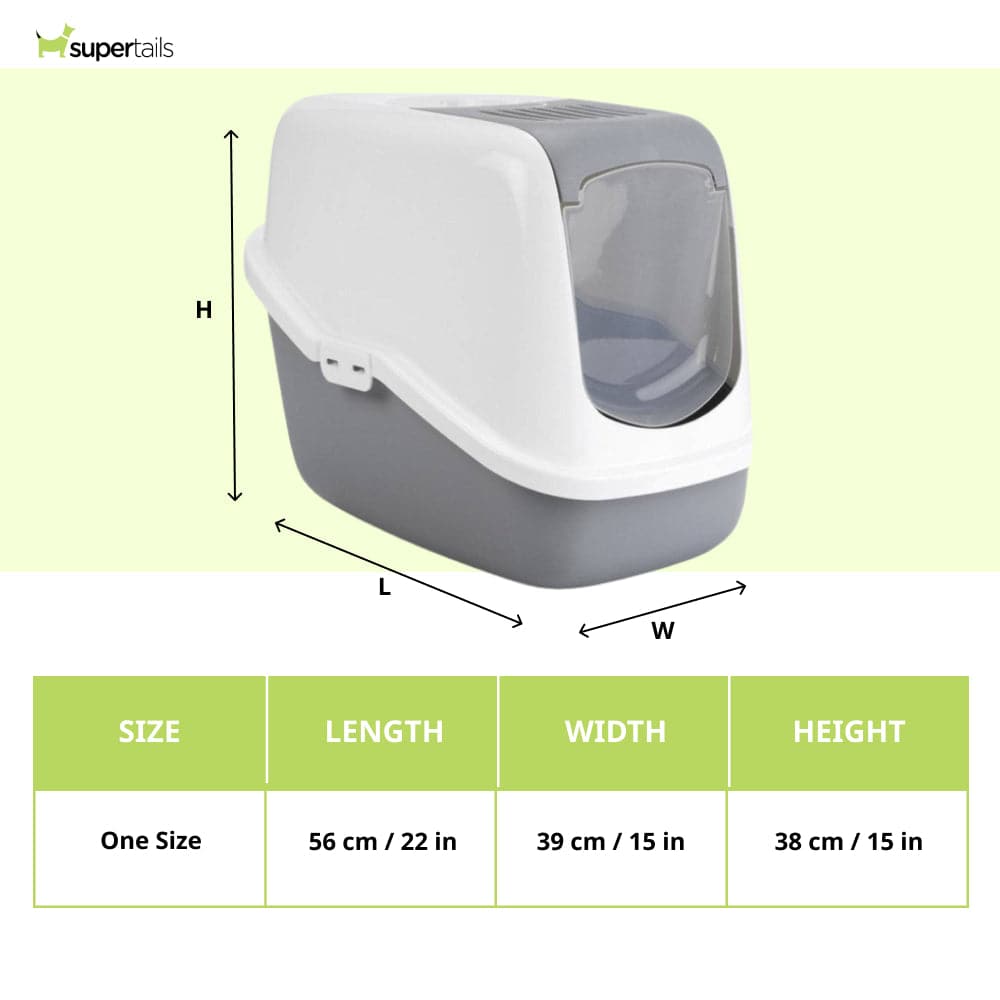 Savic Nestor Toilet Home for Cats (Cold Grey)