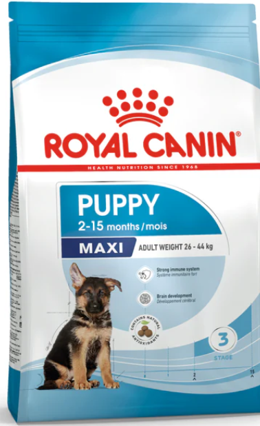 Royal Canin Maxi Puppy 4kg + Container Free