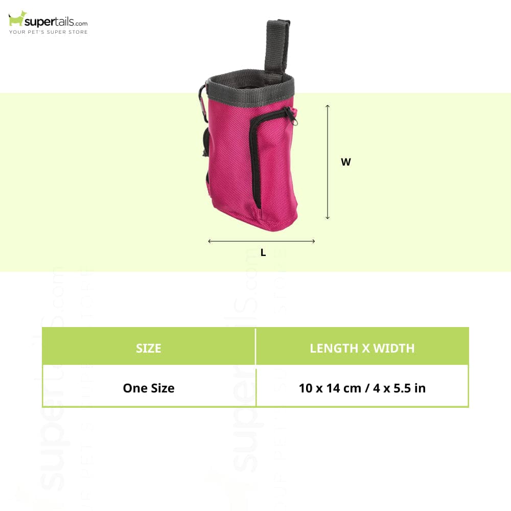 Trixie Baggy 2 in1 Snack Bag for Dogs and Cats (Black)