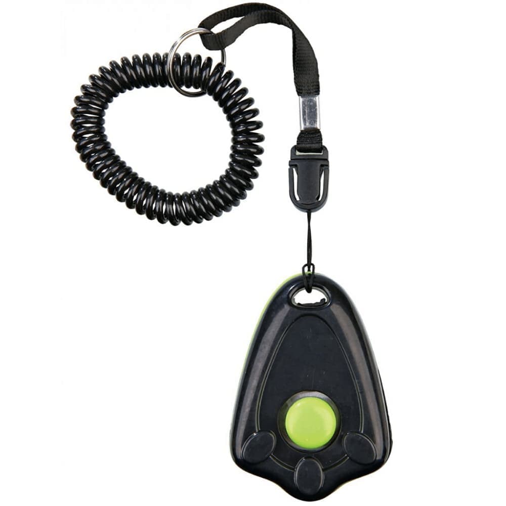 Trixie Clicker with Spiral Wrist Loop Training Aid for Dogs