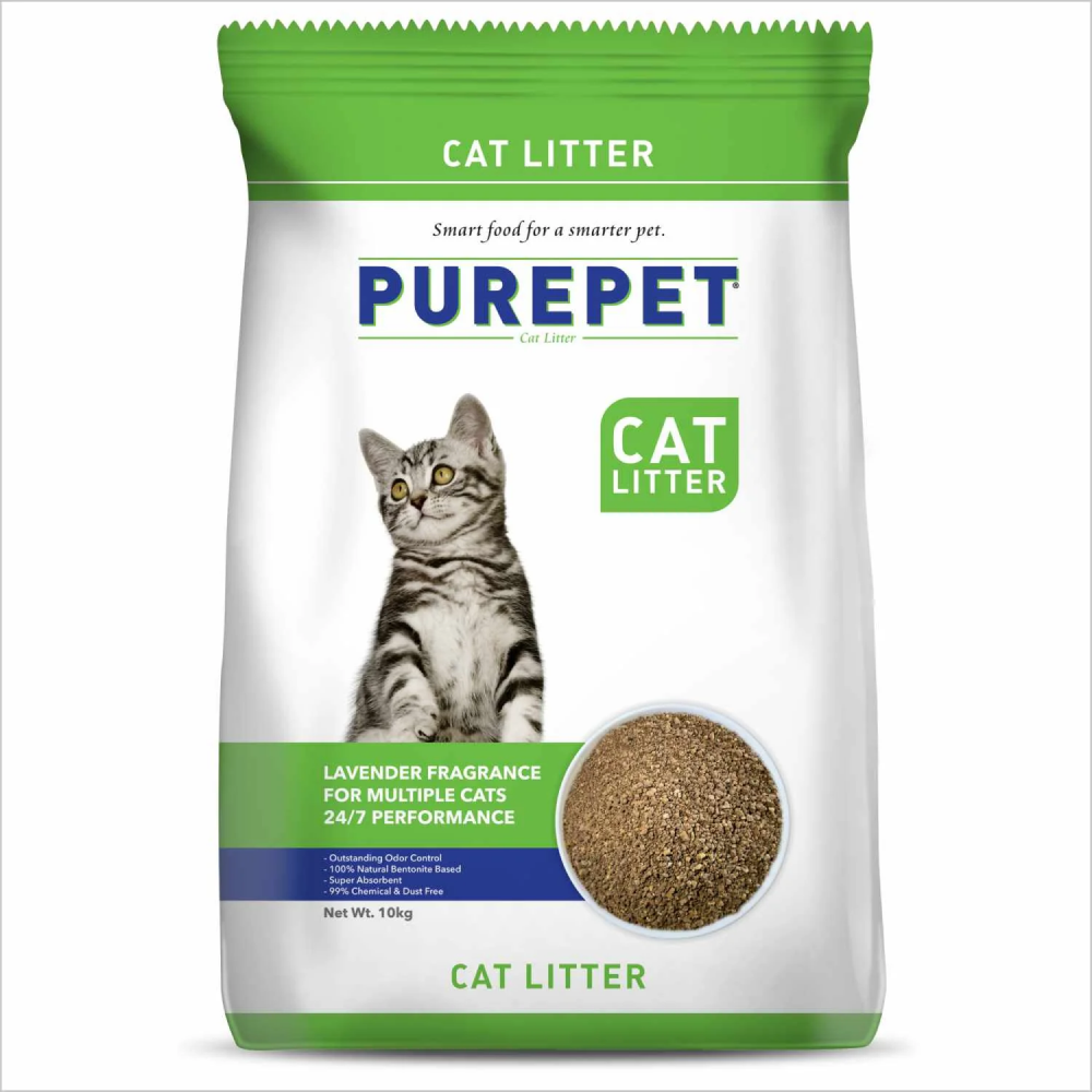 Purepet Lavender Scented Clumping Cat Litter