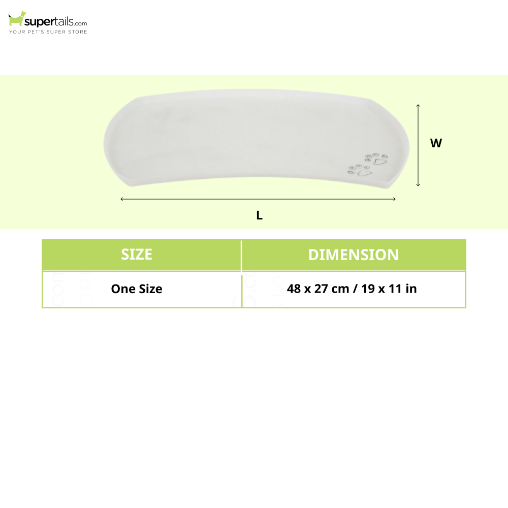 Trixie Transparent Silicone Place Mat for Dogs and Cats