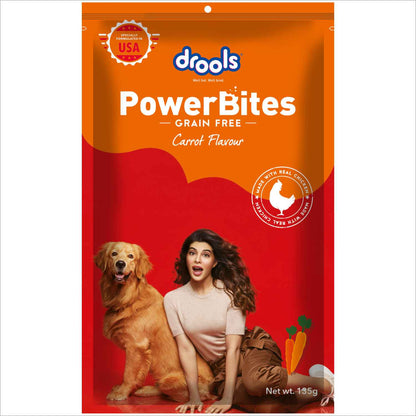 Drools Power Bites Carrot Flavour Dog Treats