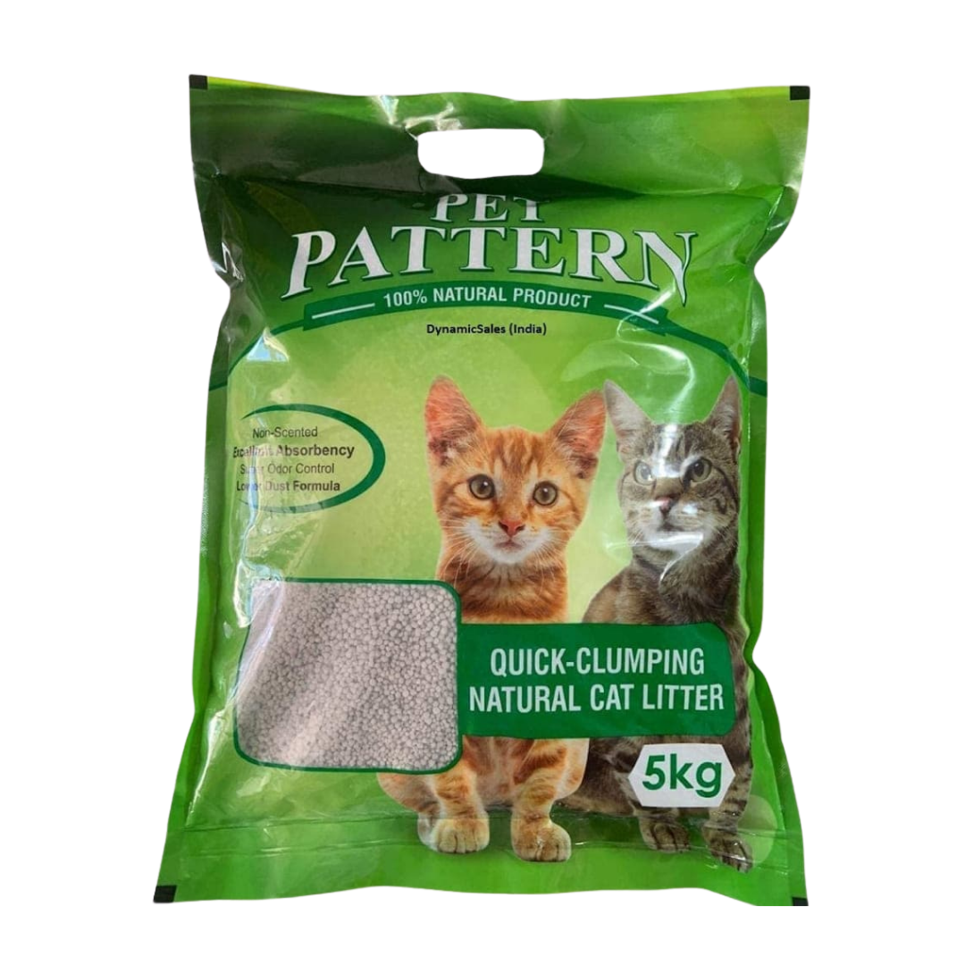 Pet Pattern Natural Clay Scented Cat Litter 2 x 5kg Combo