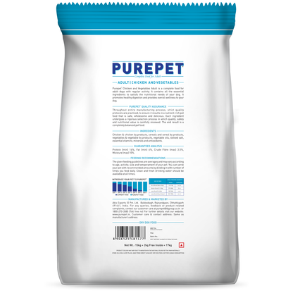 Purepet Chi & Veg Adult 20Kg