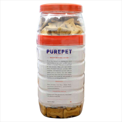 Purepet Chicken Flavour Real Chicken Biscuit Dog Treats