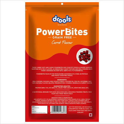 Drools Power Bites Carrot Flavour Dog Treats
