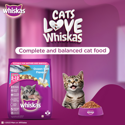 Whiskas Ocean Fish Kitten/Mother and Baby Cat Dry Food