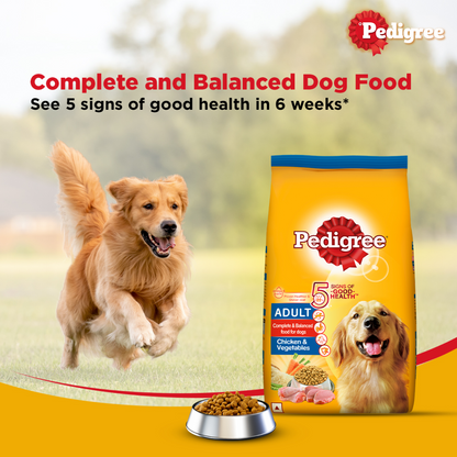 Pedigree Chicken and Vegetables Adult Dry Dog Food