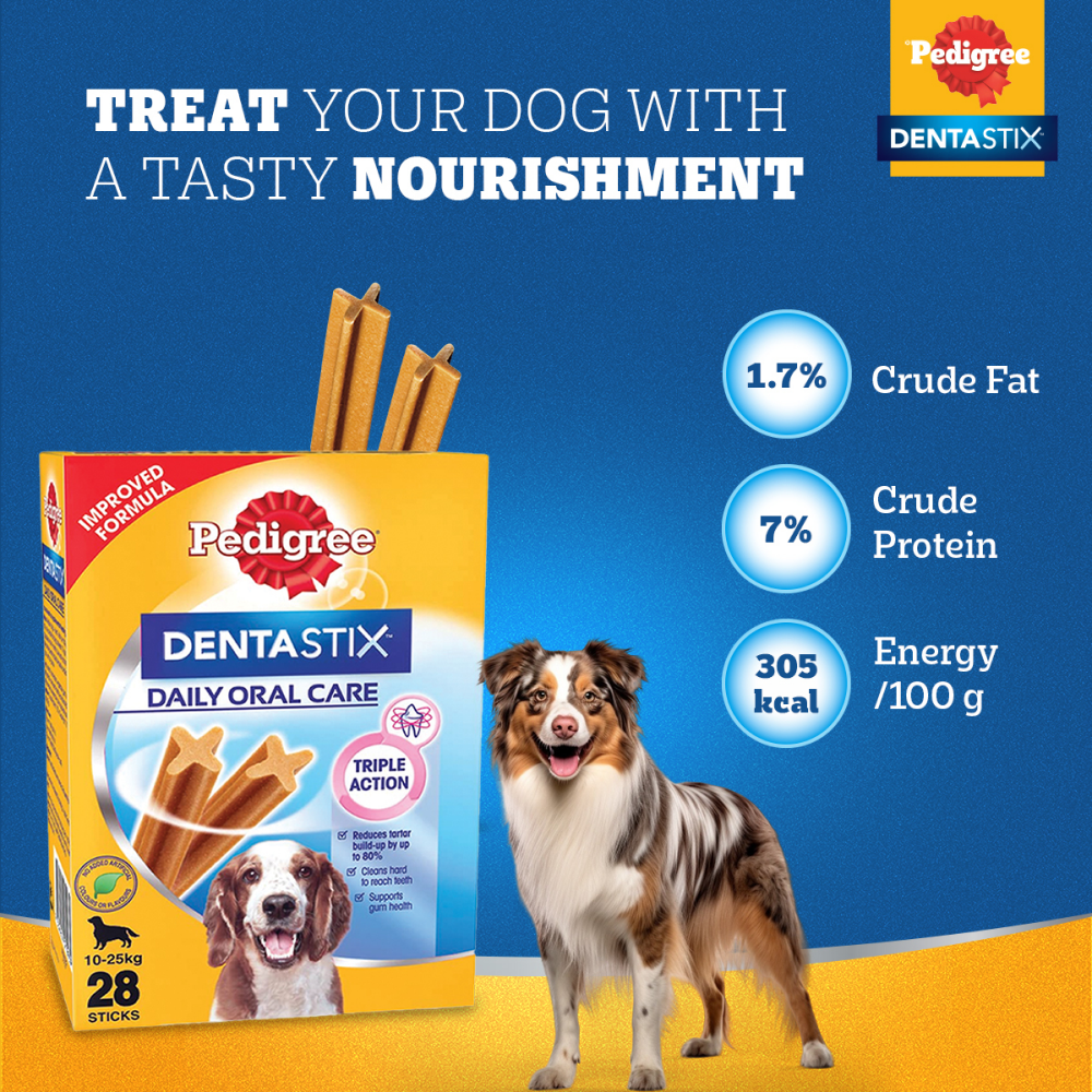 Pedigree Dentastix Oral Care for Adult (Medium Breed of 10 to 25 kg) Dog Treats
