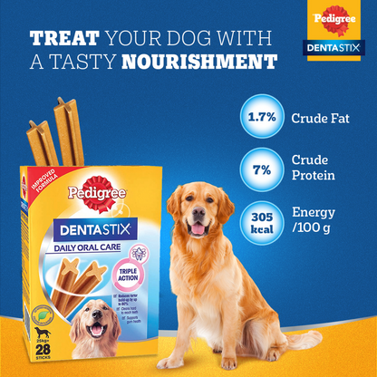 Pedigree Dentastix Oral Care for Adult (Large Breed of 25 kg+) Dog Treats