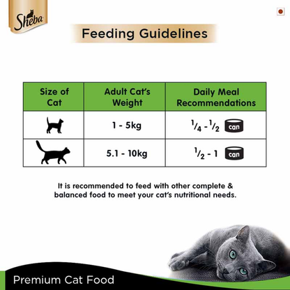Sheba Complete Nutrition Tuna White Meat & Snapper In Gravy Cat Wet Food