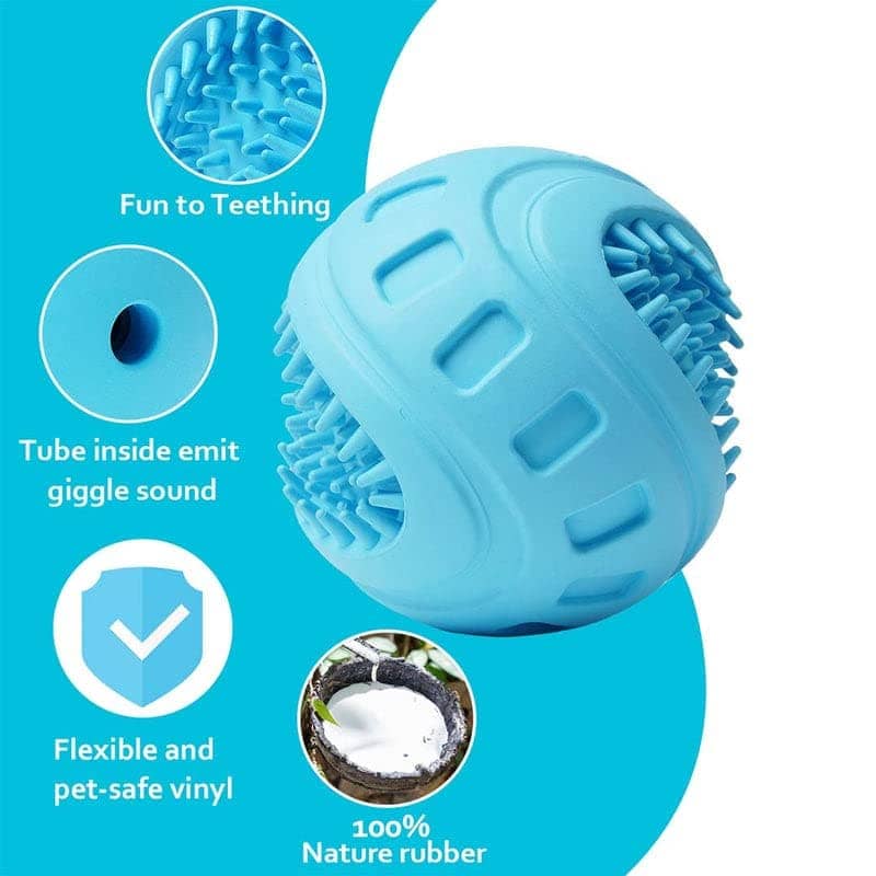 Pawsindia Brush Ball Teeth Cleaning Toy for Dogs