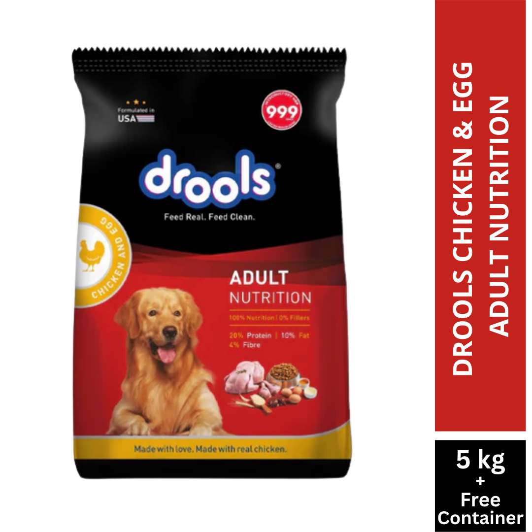 Drools Chicken & Egg Adult 5KG + Container Free