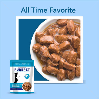 Purepet Chicken & Vegetable Chunks in Gravy Adult Dog Wet Food