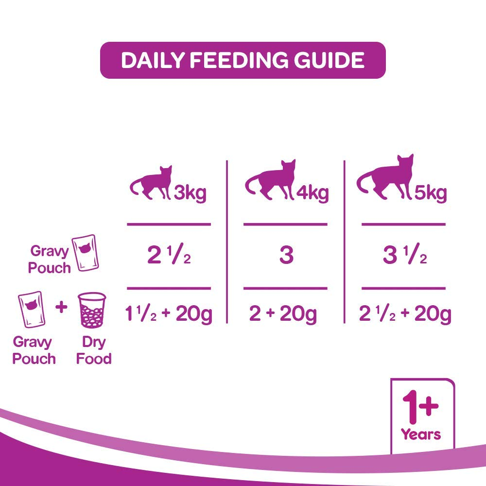 Whiskas Tuna in Jelly Meal and Salmon in Gravy Meal Adult Cat Wet Food Combo