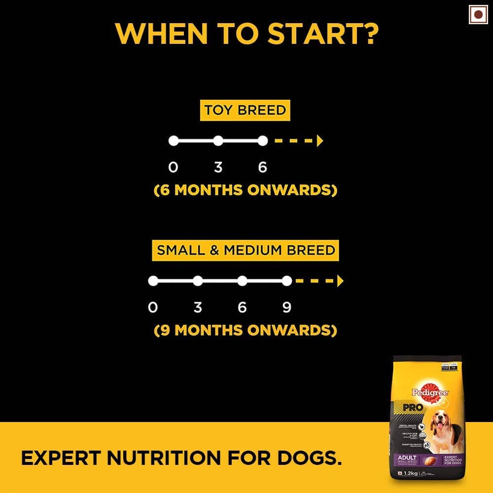 Pedigree PRO Expert Nutrition Adult Dry Dog Food for Small Breed