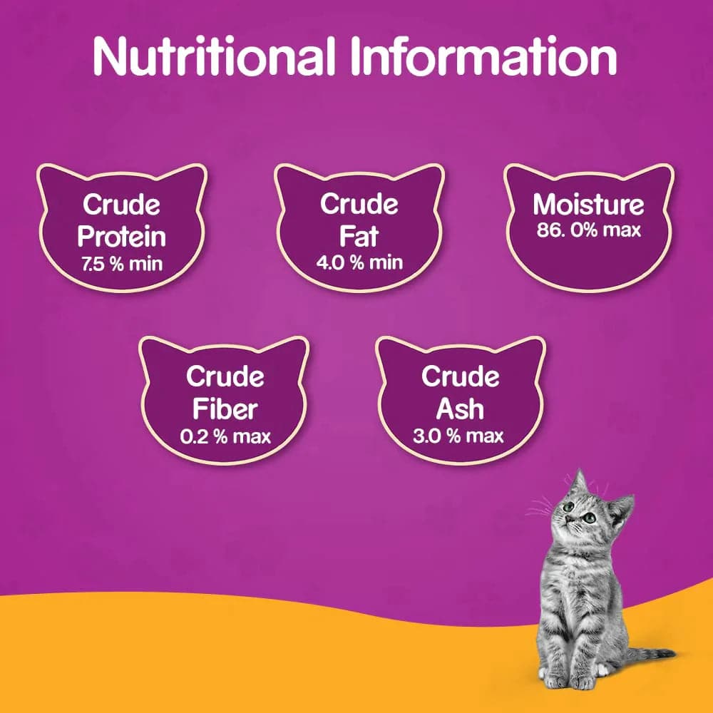 Whiskas Tuna in Jelly and Chicken in Gravy Meal Kitten Wet Food Combo