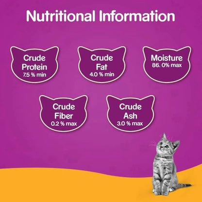 Whiskas Tuna in Jelly and Chicken in Gravy Meal Kitten Wet Food Combo