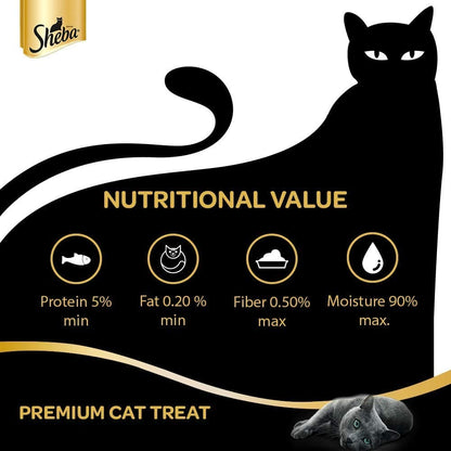 Sheba Tuna Flavor and Tuna & Prawn Maguro Selection Melty Premium Cat Treat