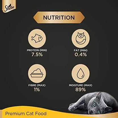 Sheba Tuna Pumpkin Carrot and Chicken With Tuna Adult Cat Wet Food Combo (12+12)