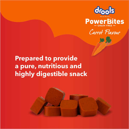 Drools Power Bites Carrot Flavour Dog Treats