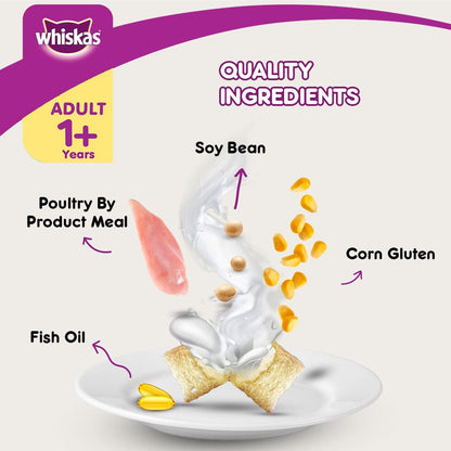Whiskas Grilled Saba Flavour Adult (1+ years) Cat Dry Food