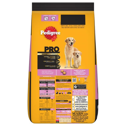Pedigree PRO Expert Nutrition Lactating/Pregnant Mother & Puppy Starter Small Breed Dry and Chicken Chunks in Gravy Puppy Wet Food Combo