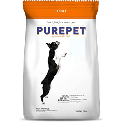 Purepet Fish & Rice Adult Dog Dry Food