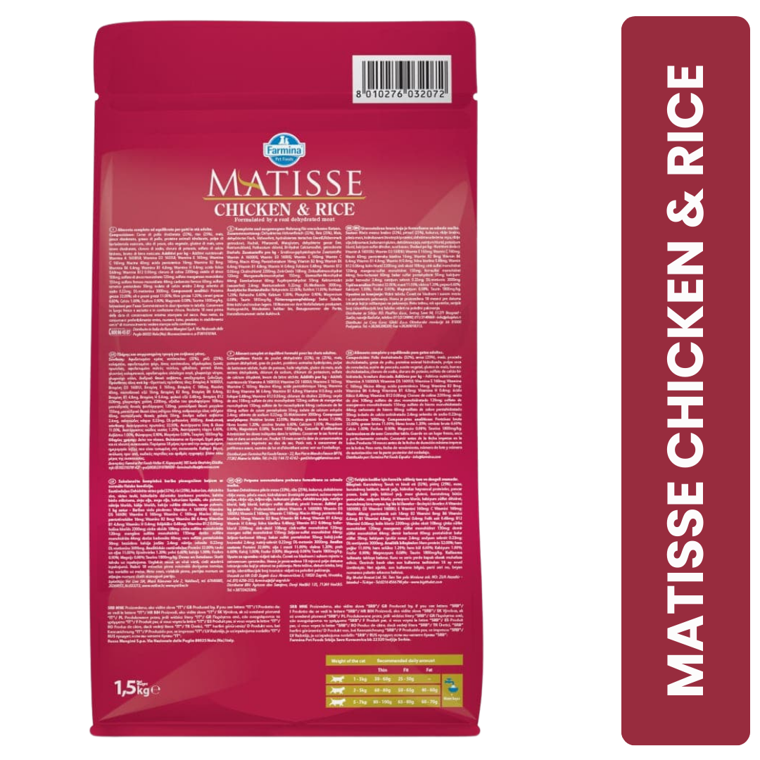 Farmina Matisse Chicken & Rice Adult Cat Dry Food