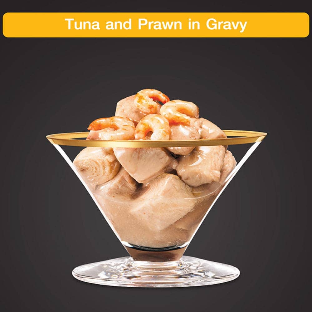 Sheba Tuna Fillet & Whole Prawns in Gravy Premium Cat Wet Food